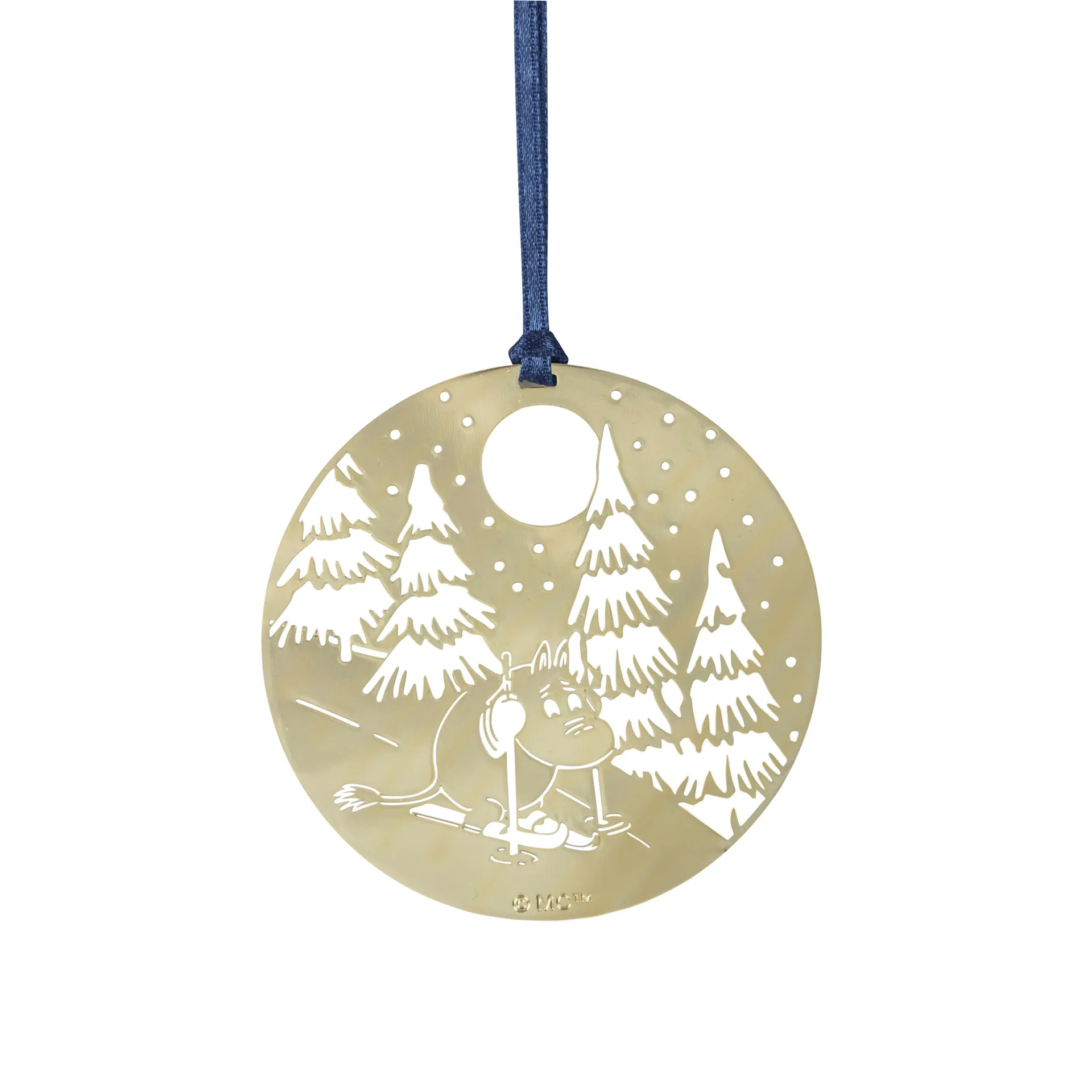 Pluto Design Pluto julepynt metal Mumi vinter, guldfarvet