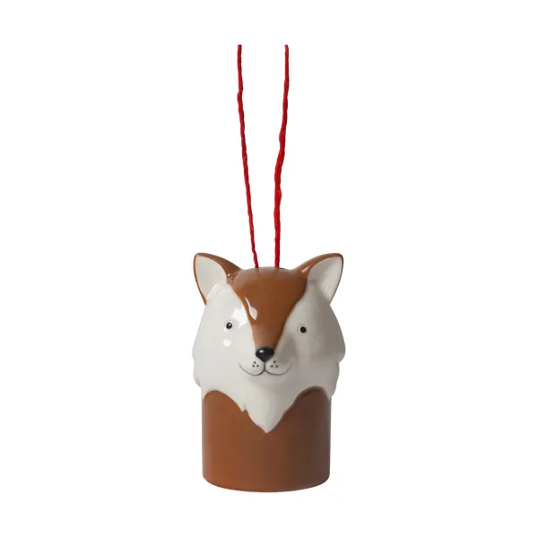Räv julgranshänge, Vit