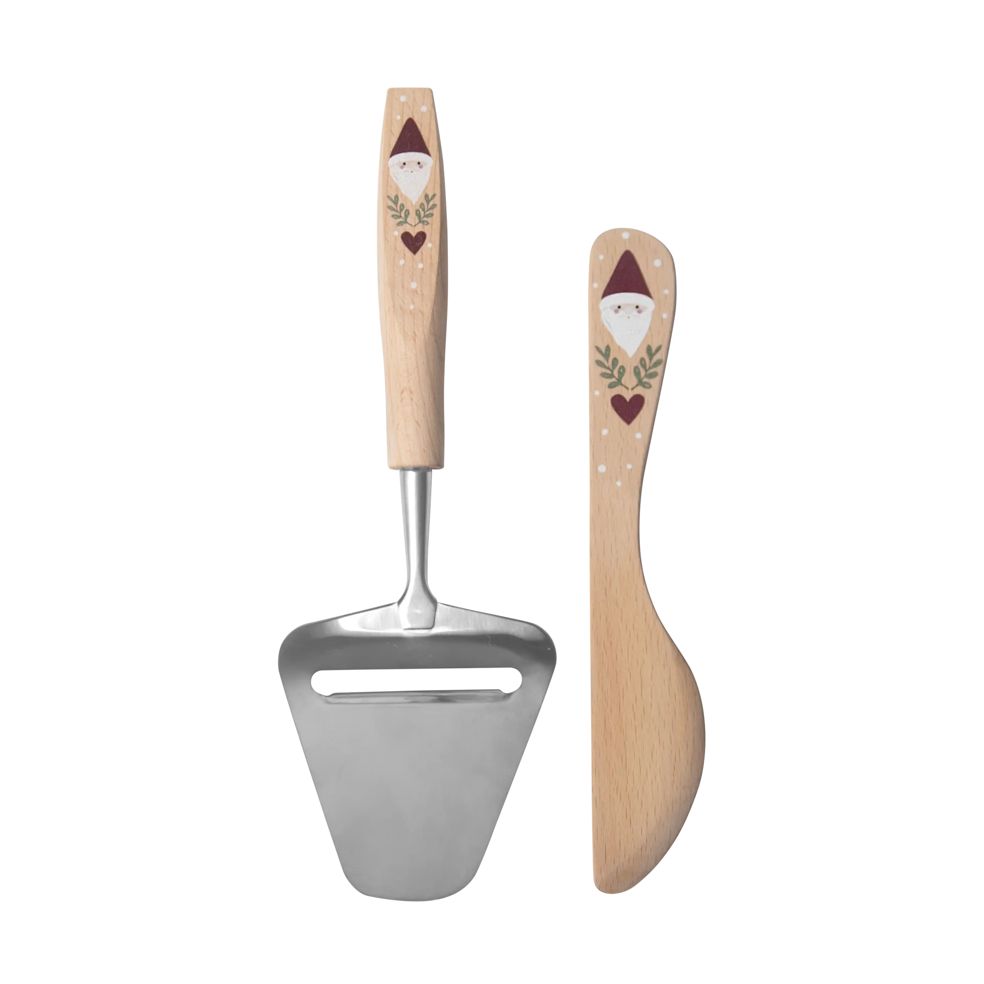 Pluto Design Santa smørekniv og ostehøvl 2 dele Beige