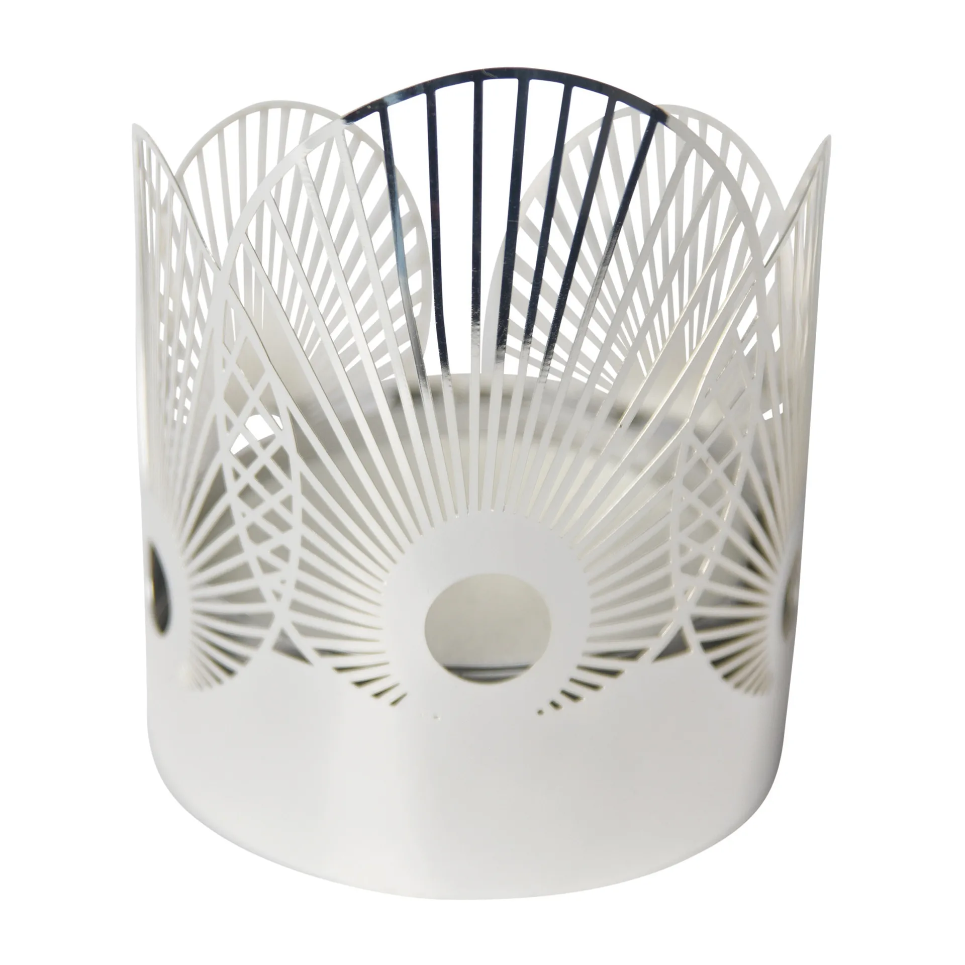 Pluto Design Sun fyrfadsstage medium Ø6,5 cm Sølv