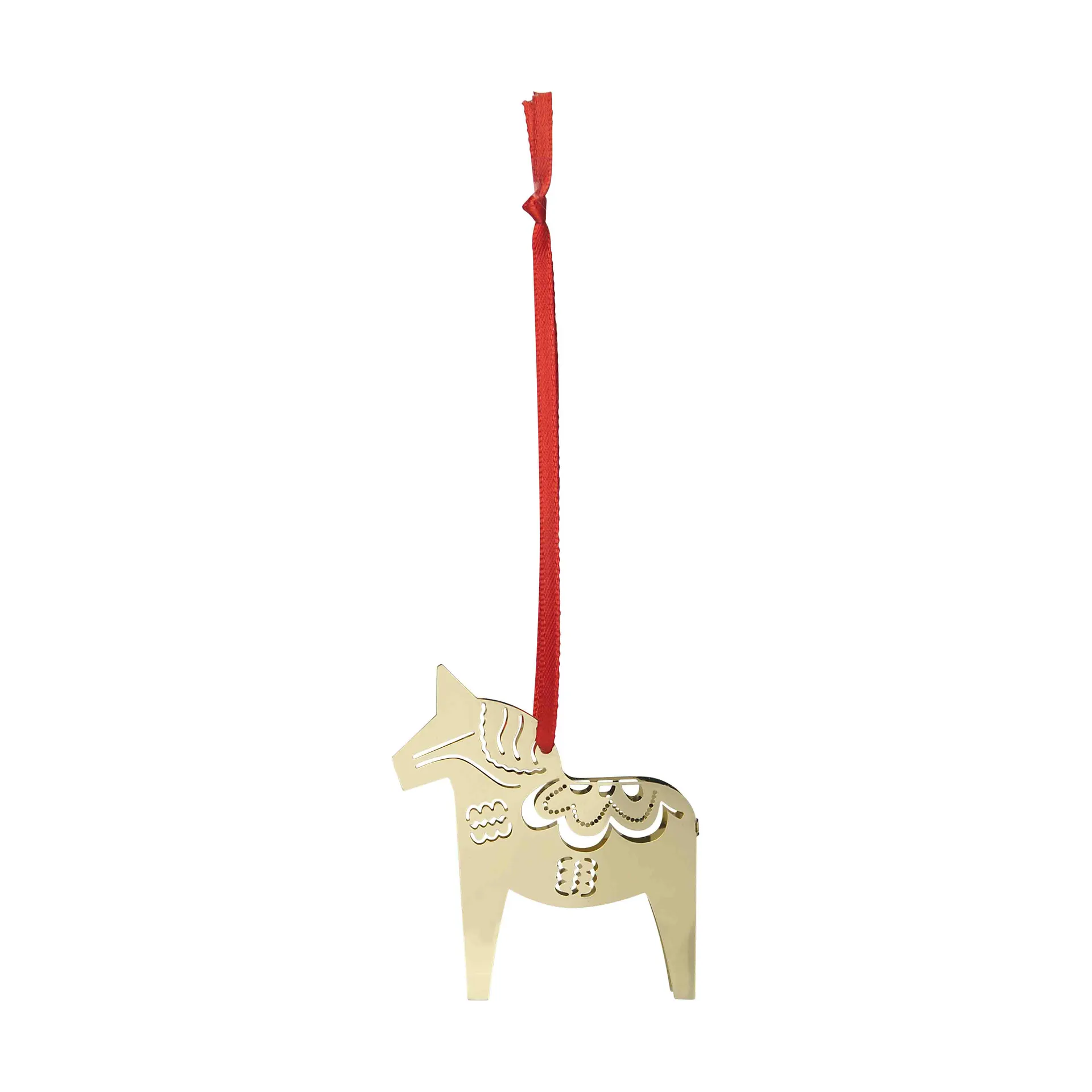 Pluto Design Suspension de Noël 3D Christmas horse Or