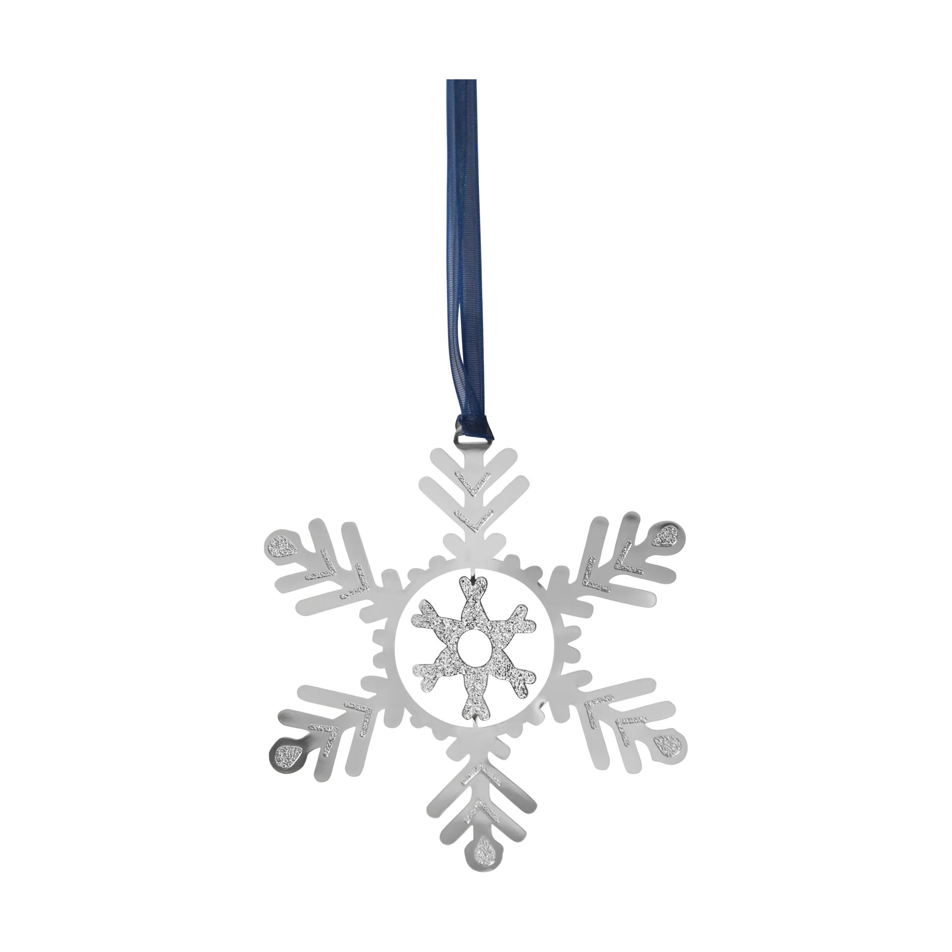 Pluto Design Suspension de Noël Snowfall Argent