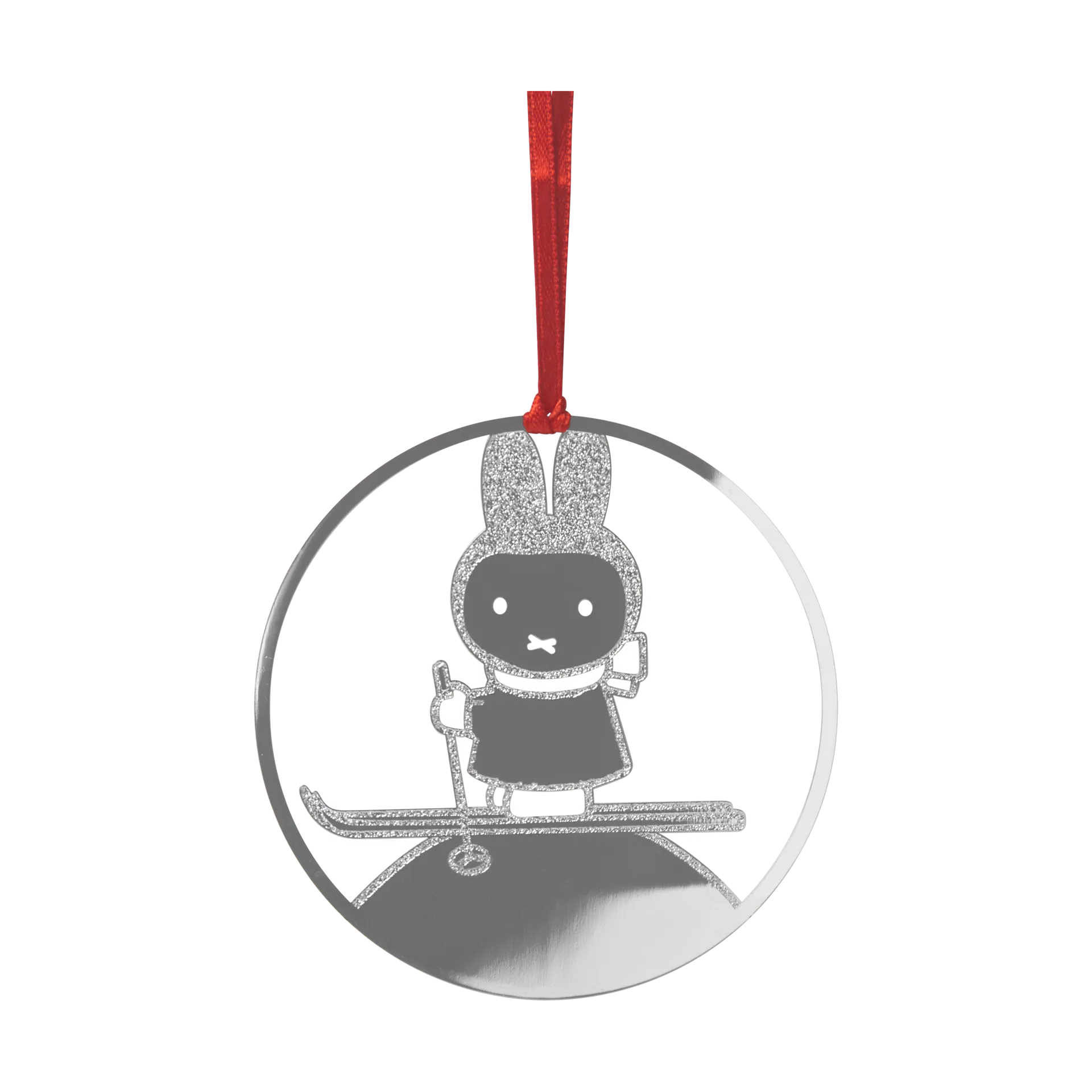 Pluto Design Suspension décorative d'hiver Miffy Argent