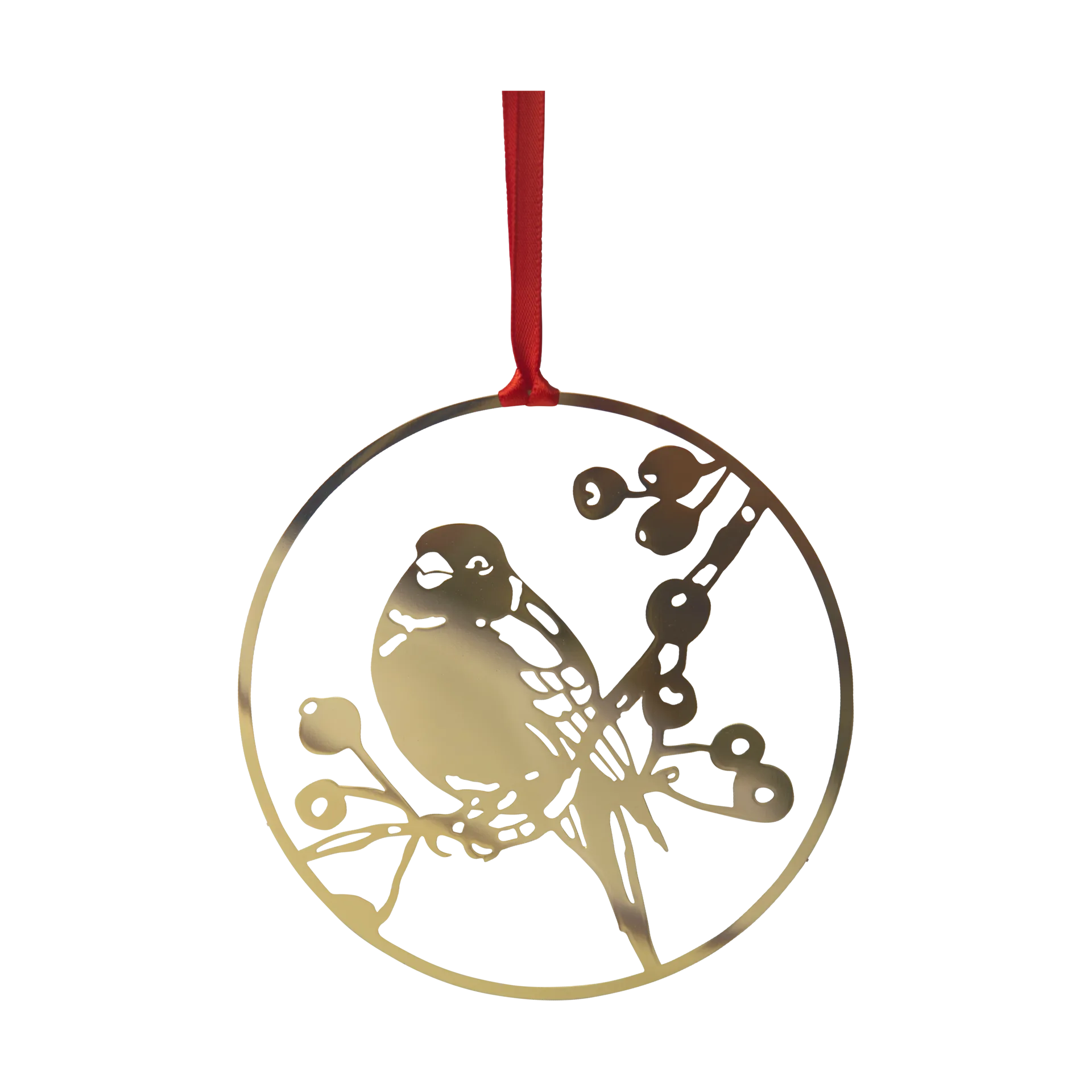 Pluto Design Winter Bird L juleophæng Guld