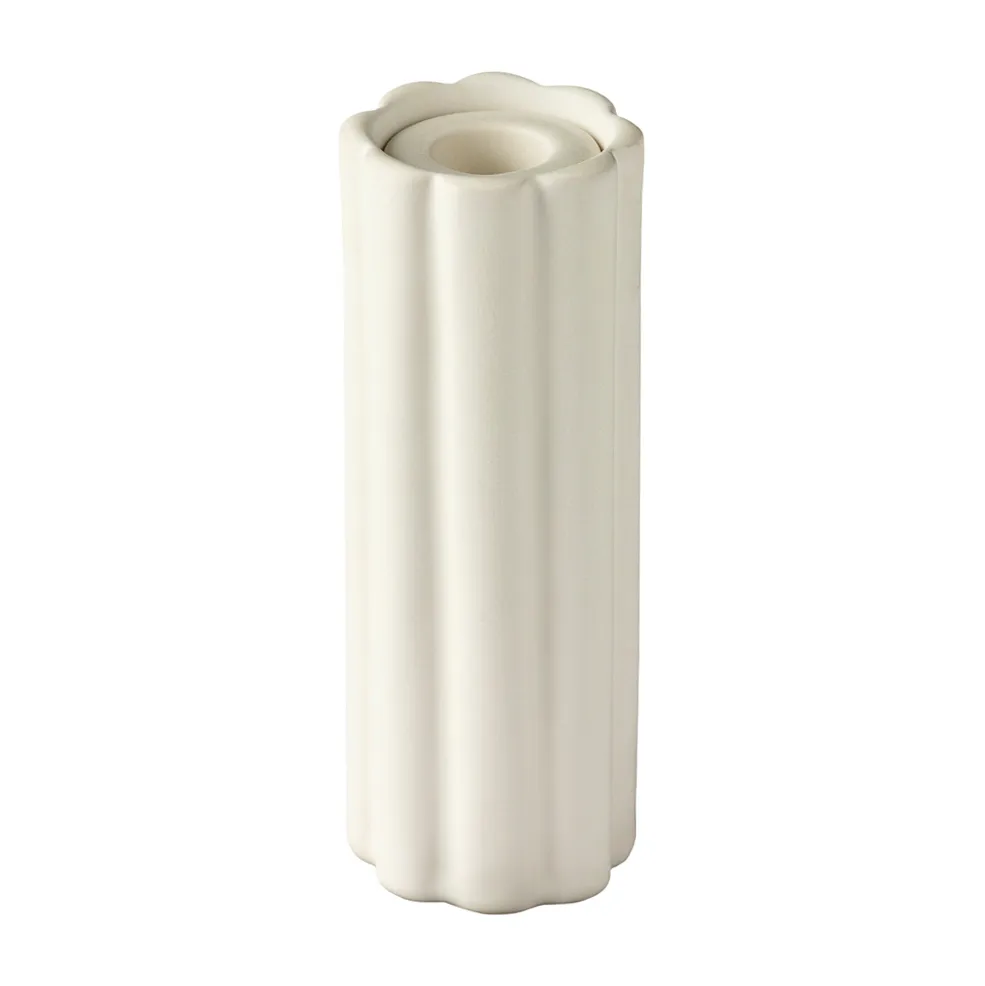 PotteryJo Birgit vase/fyrfadsstage 17 cm Shell