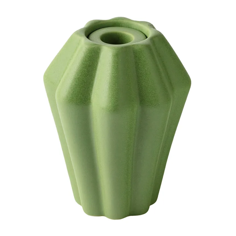 PotteryJo Birgit vas/ljuslykta 14 cm Olive