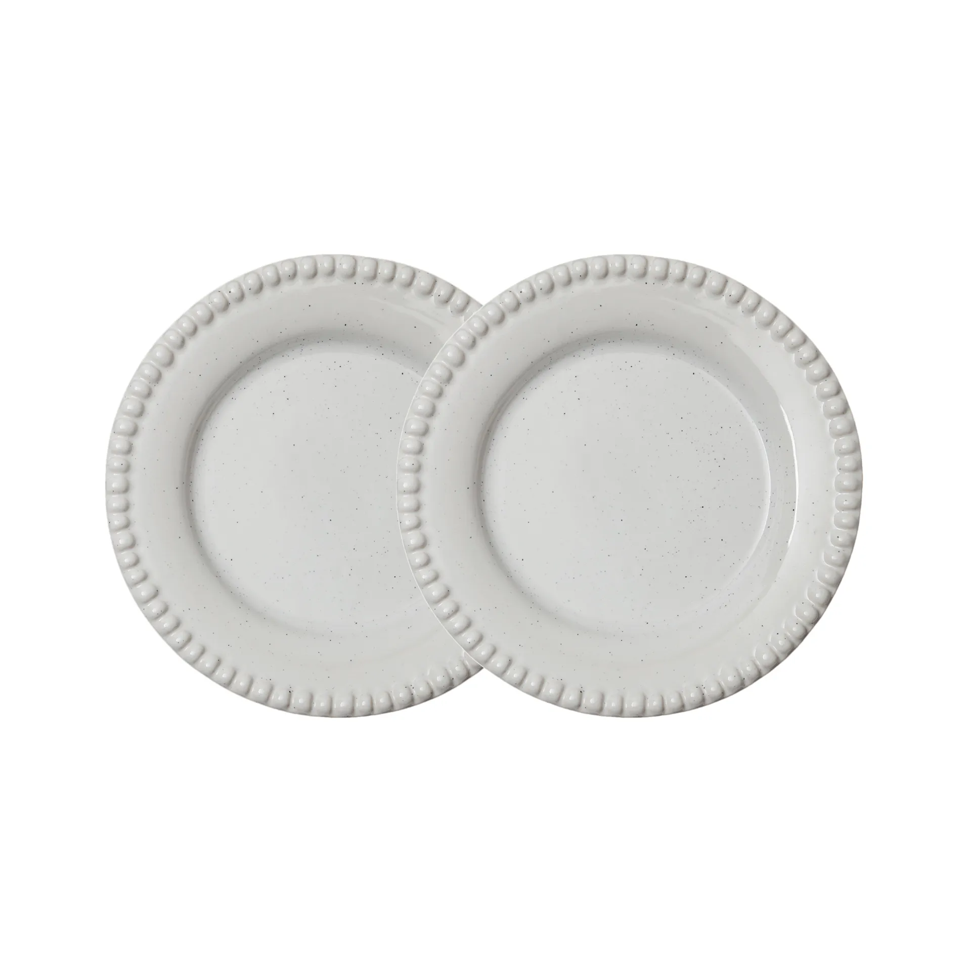 PotteryJo Daria assiett &Oslash;18 cm 2-pack Cotton white shiny