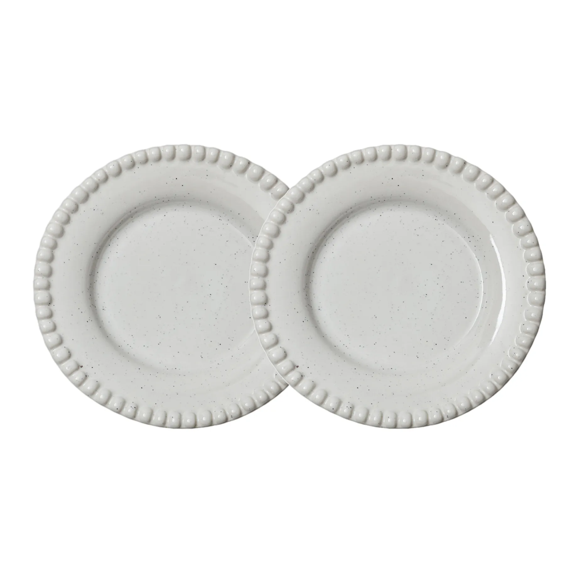 PotteryJo Daria desserttallrik &Oslash;22 cm 2-pack Cotton white shiny