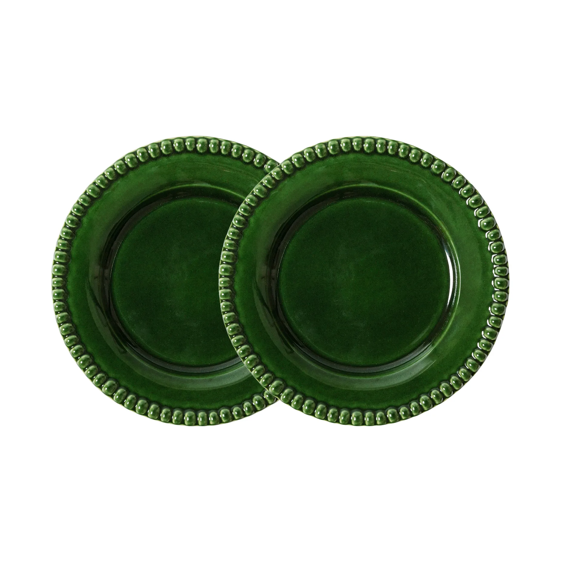 PotteryJo Daria desserttallrik &Oslash;22 cm 2-pack Moss