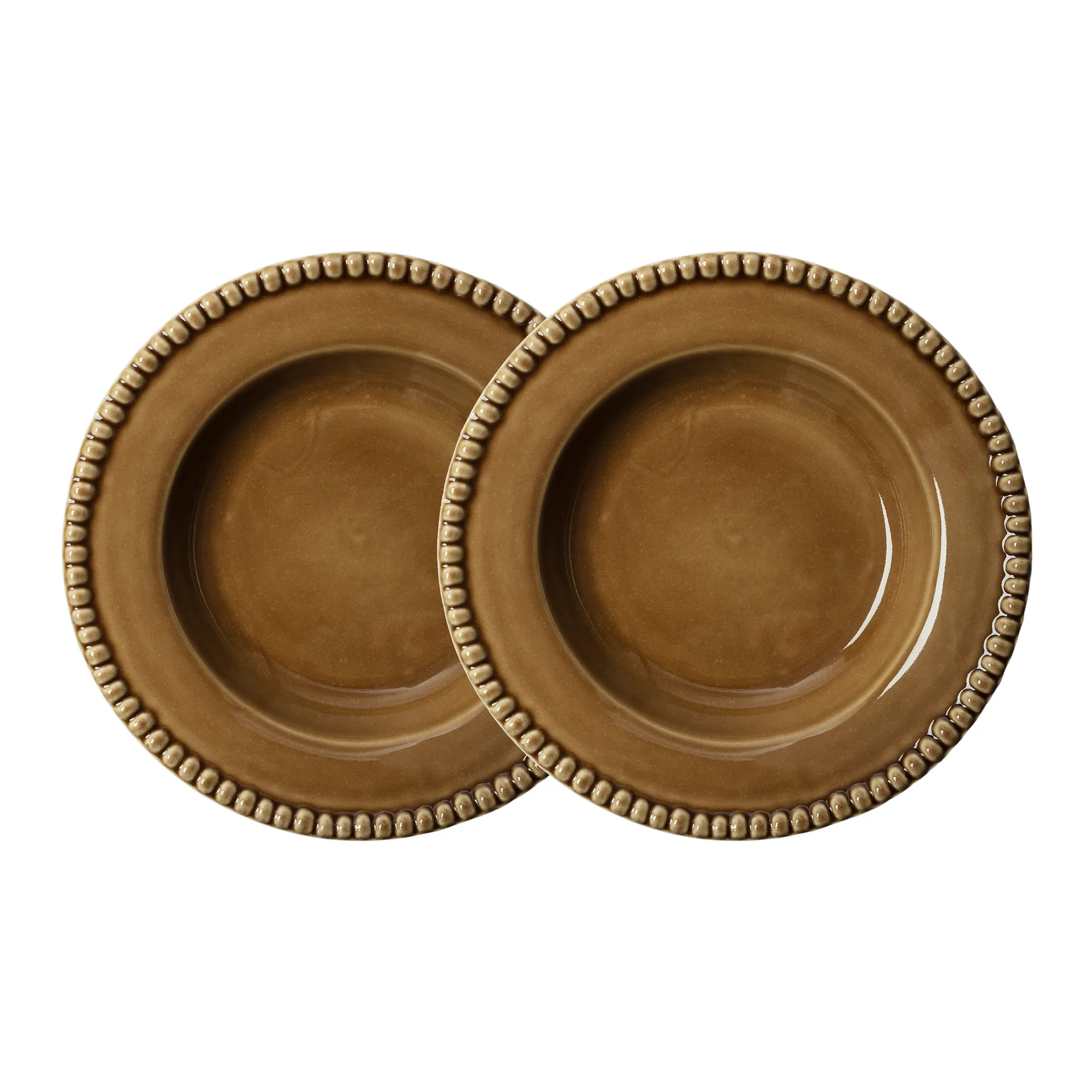 Potteryjo Daria Sopptallrik 26 Cm 2-pack - Uppläggningsfat Lergods Umbra