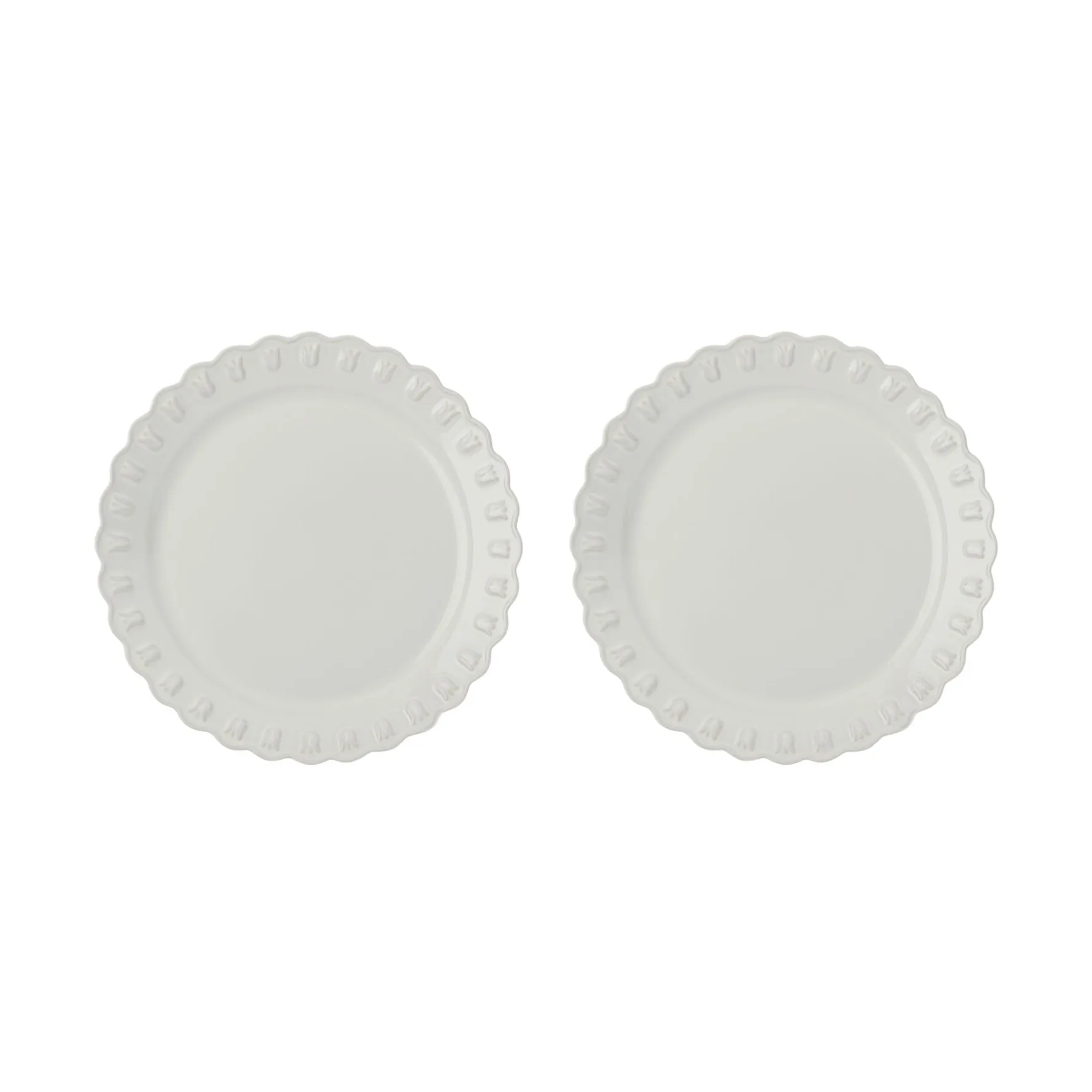 PotteryJo Tulipa tallrik &Oslash;26 cm 2-pack White