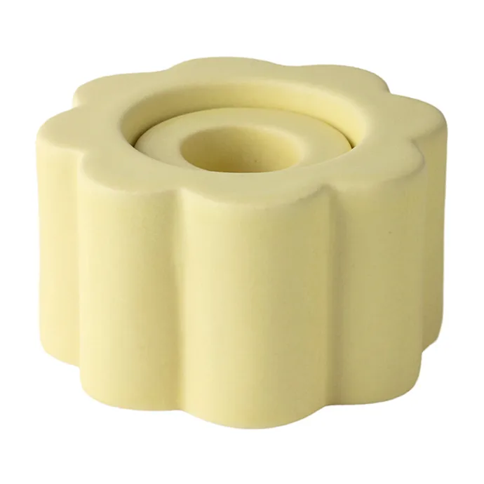 PotteryJo Vase/Bougeoir Birgit 5 cm Pale Yellow