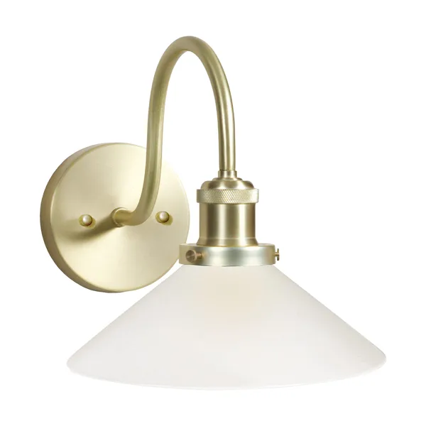 August vägglampa, Opal-mässing