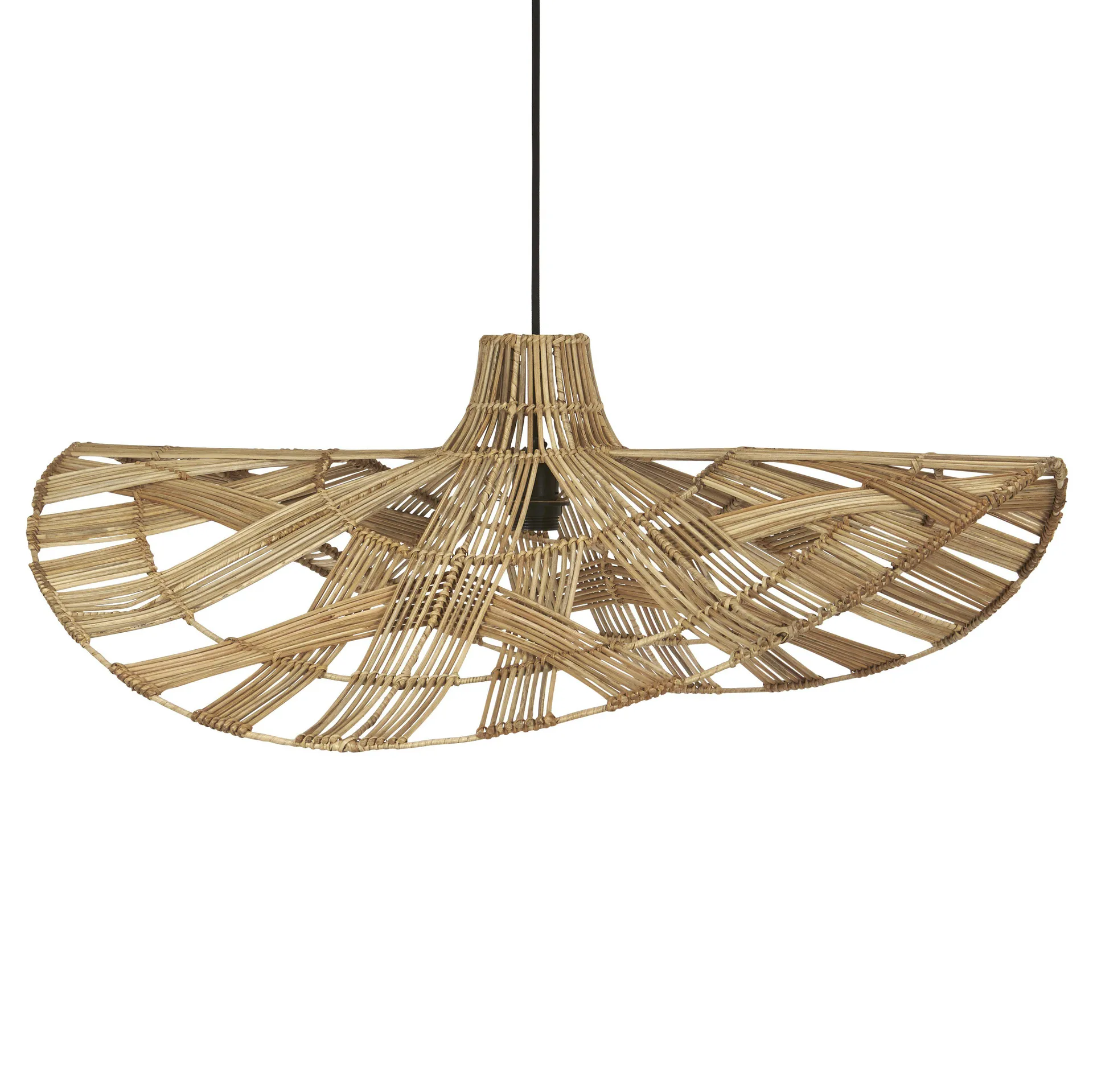 PR Home Lampe à suspension Wella rotin Nature