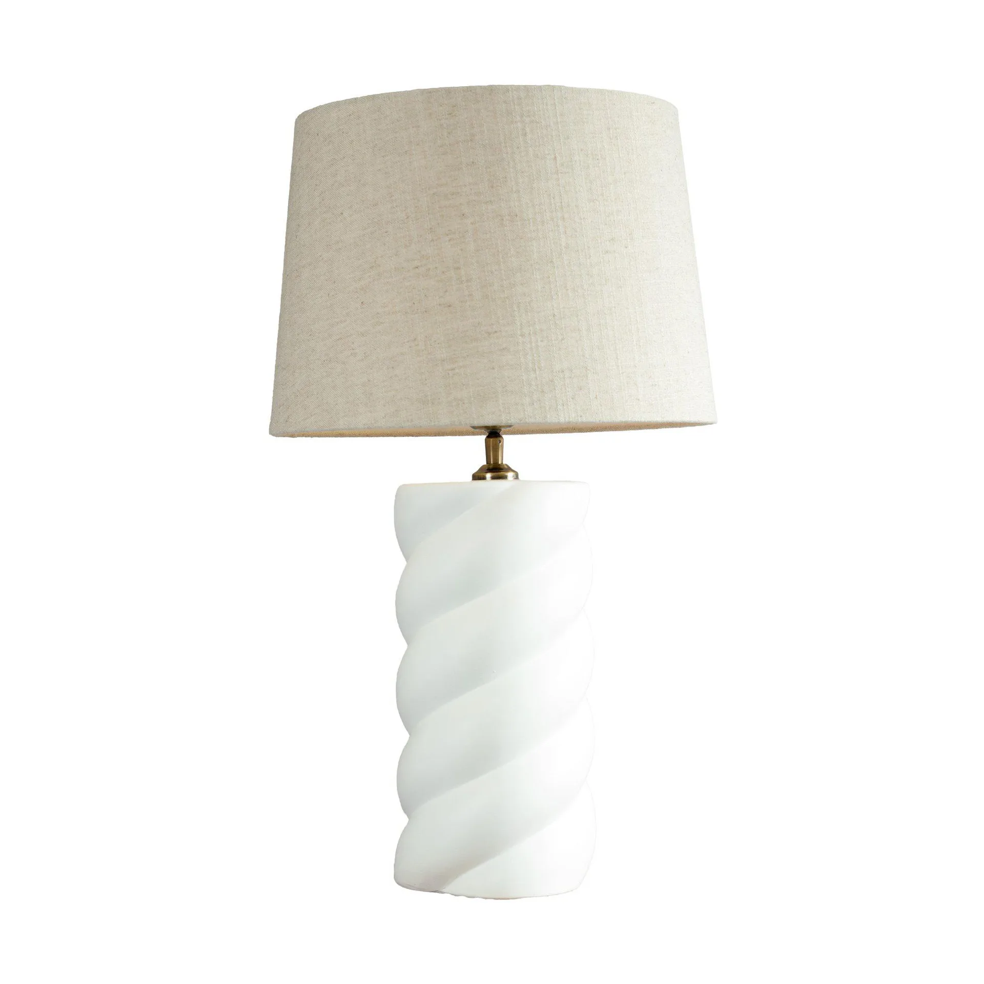 PR Home Lampe de table Spin Blanc-beige