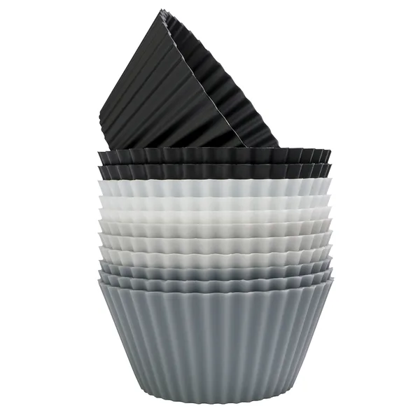 Muffinsformar 12-pack, Svart-vit