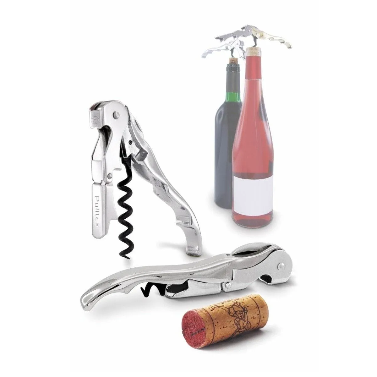 Pulltex Pulltaps Classic vinåbner m hylster Rustfrit stål