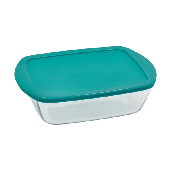 Cook & Store rektangulärt fat med lock glas, 28x20x8 cm