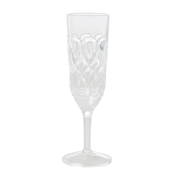 Rice champagneglas akryl, Klar