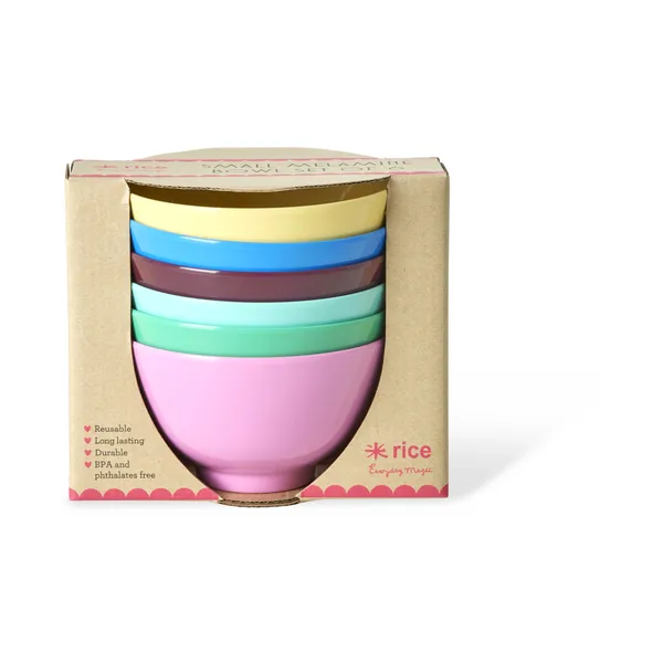 Rice melaminskål small 30 cl 6-pack, Show youre true colors