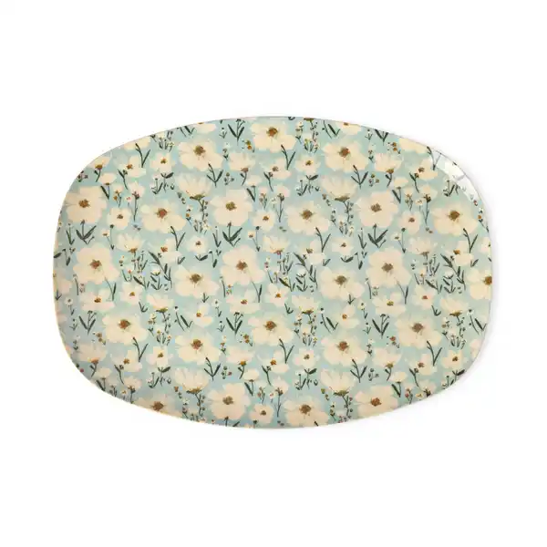 Rice melamintallrik 22x30 cm, Summer bloom