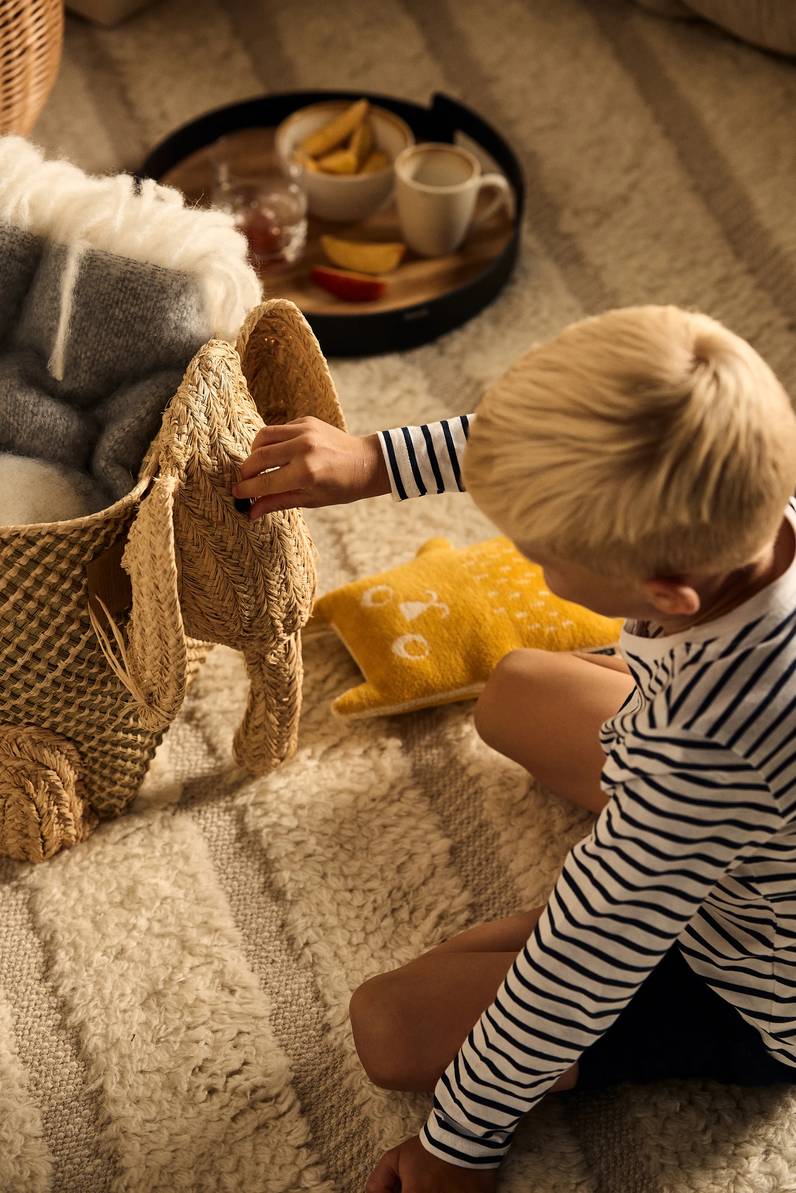 RICE | ライス からのRice raffia 収納ボックス animals - NordicNest.jp