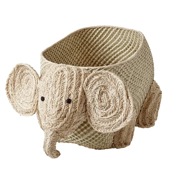 Rice raffia förvaringskorg djur, Elefant