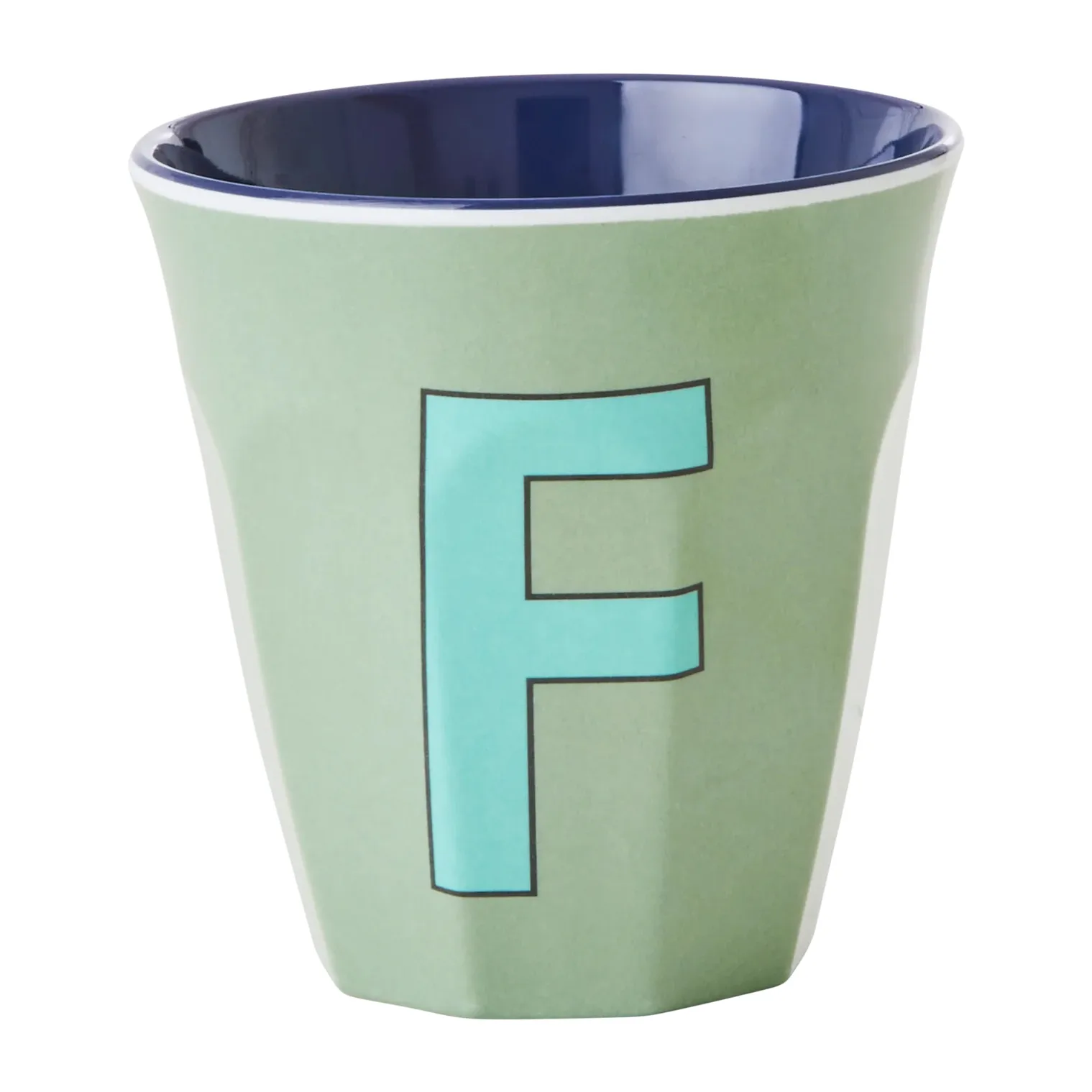 Cl Plus Rice Tasse en mélamine Rice medium lettre F 30 cl de RICE - NordicNest.fr