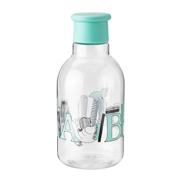DRINK-IT Moomin ABC vattenflaska 0,5 liter, Turqouise