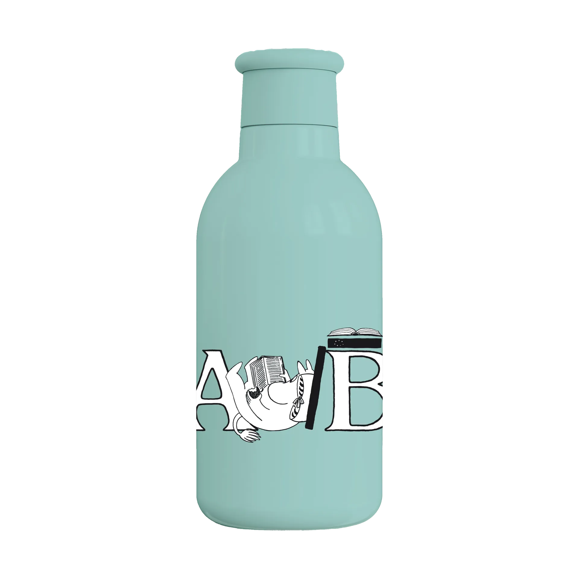 RIG-TIG Mumitrolden ABC termoflaske 0,5 L Moomin turqouise