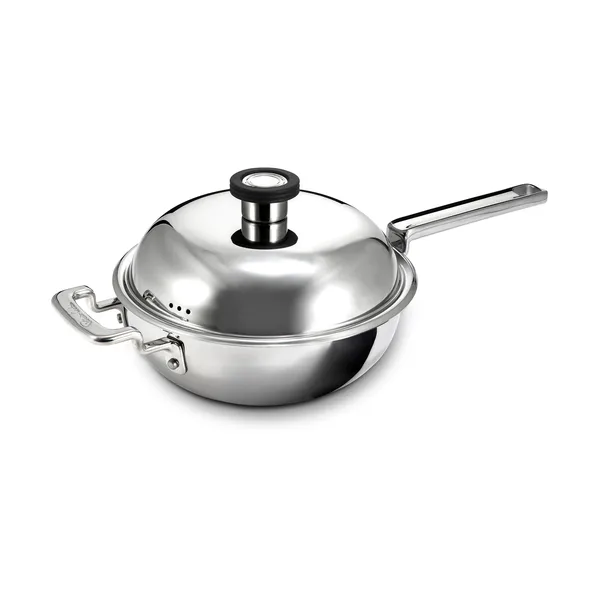 316 Series wokpanna, Rostfritt stål, 22 cm