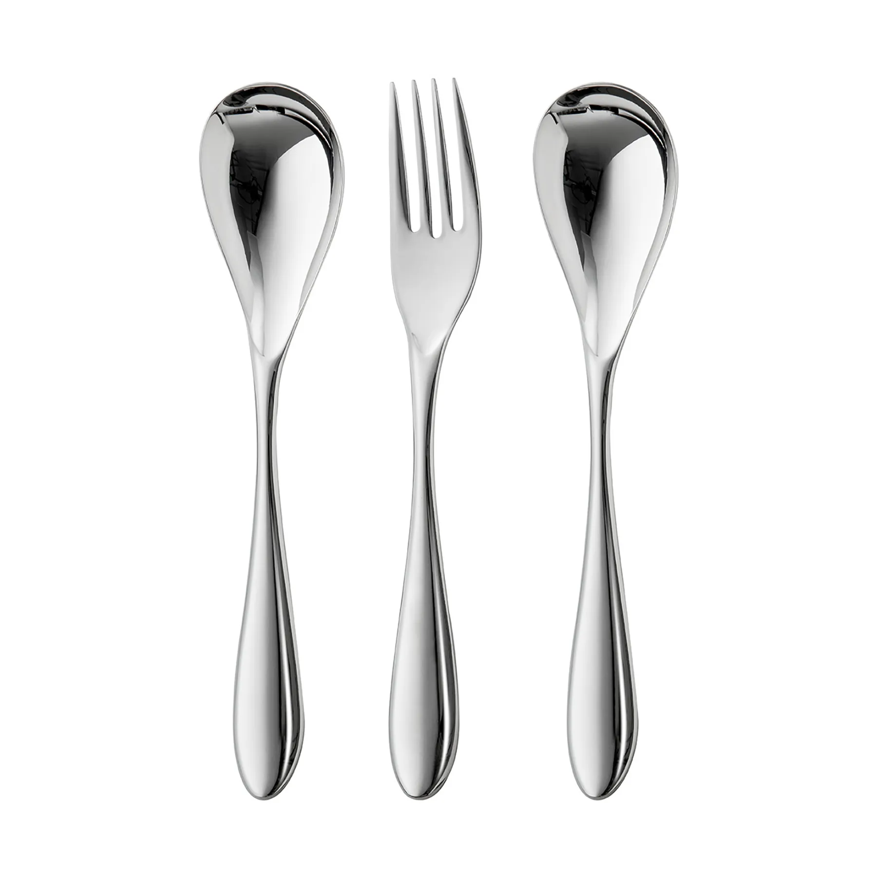 Robert Welch Bourton Bright serveringsbestik – 3 dele Rustfrit stål