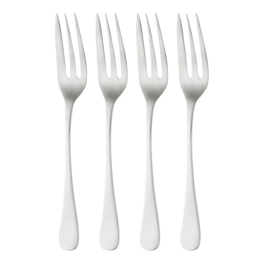 Robert Welch Radford dessertgaffel – mat – 4 dele Rustfrit stål