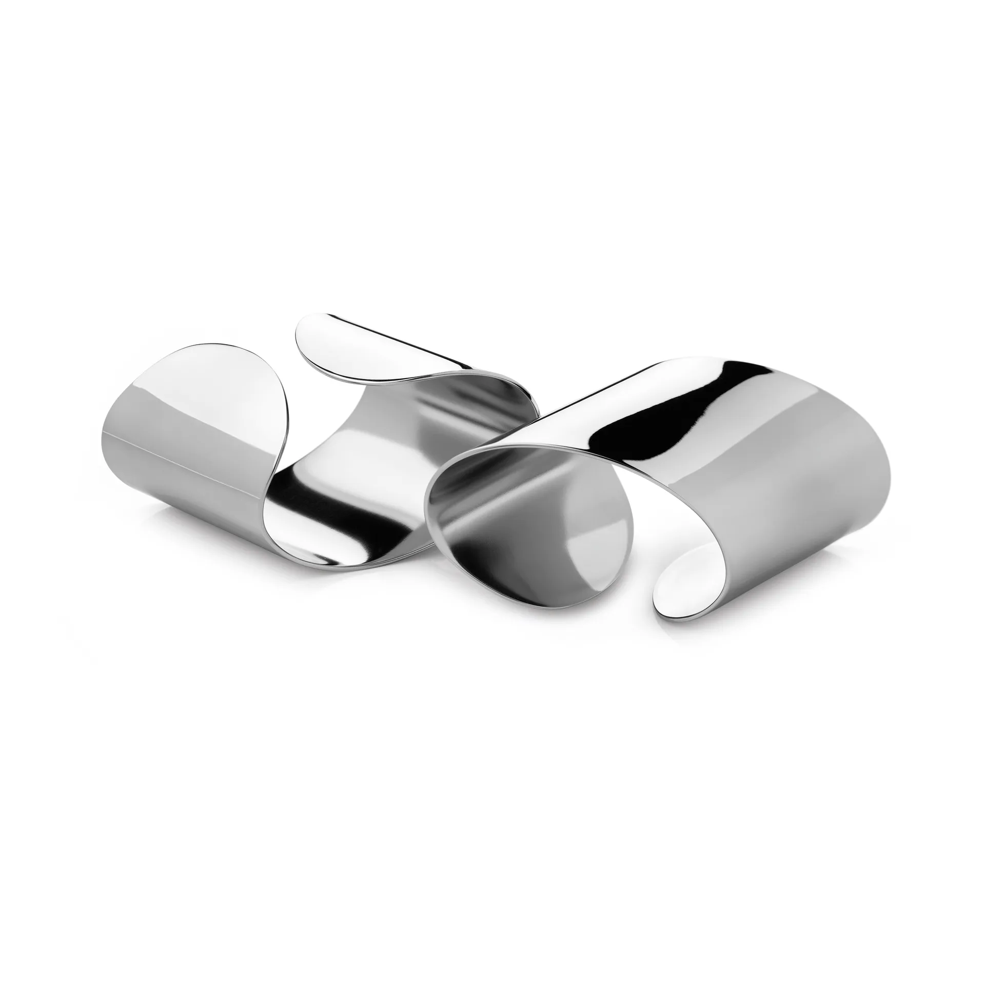 Robert Welch Radford servietring – blank – 2 stk. Rustfrit stål