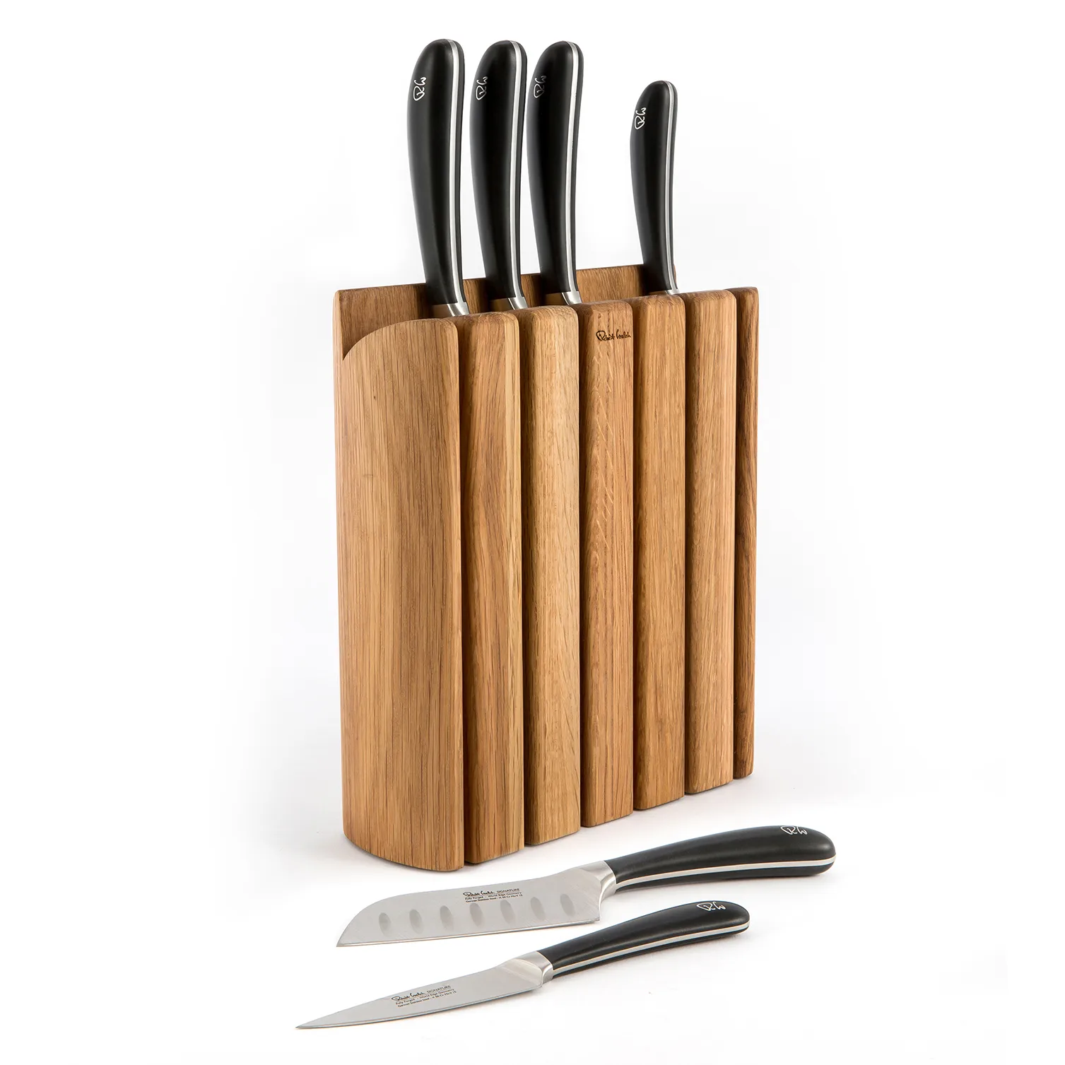 Robert Welch Signature Book Oak knivbloksæt 7 dele Eg