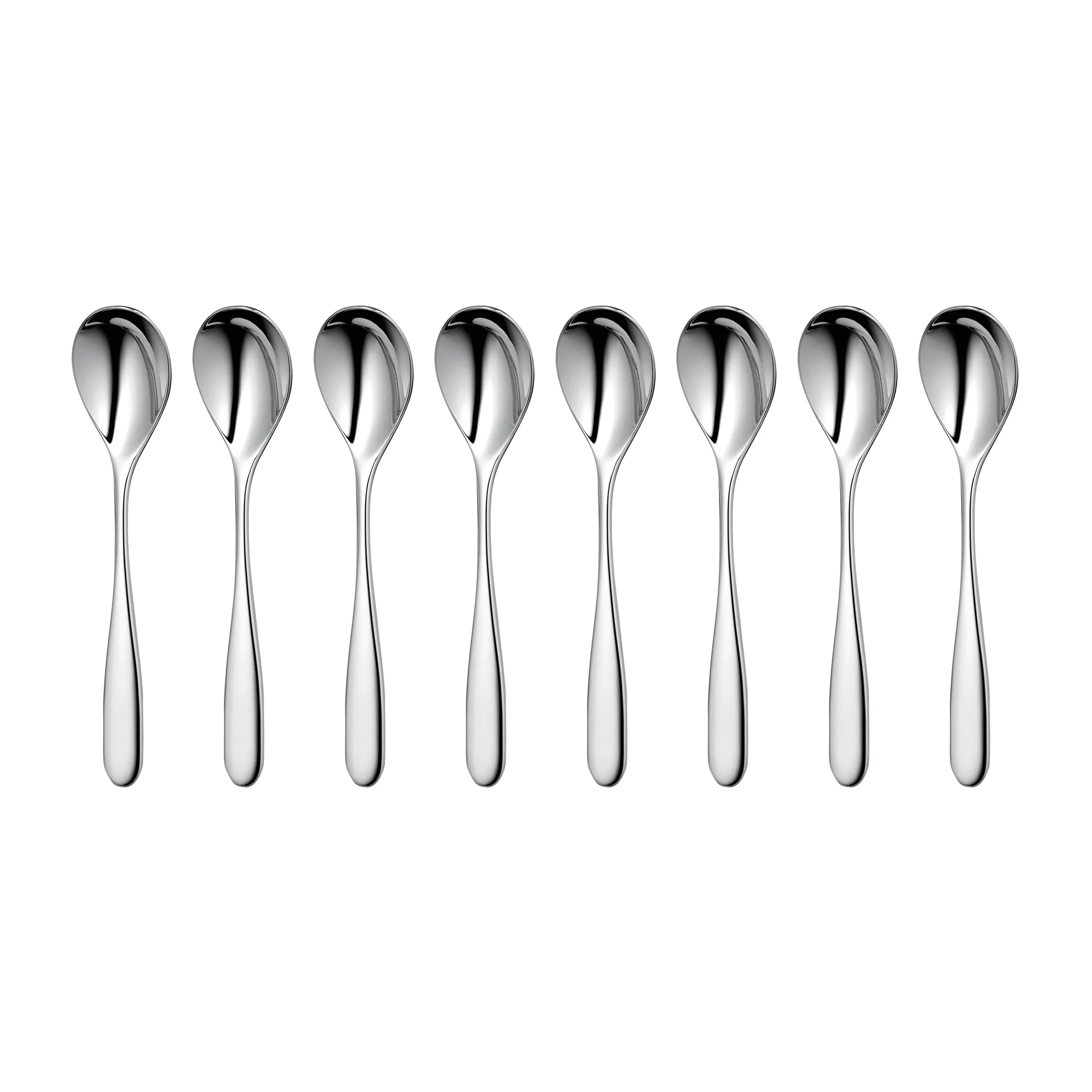 Robert Welch Stanton Bright kaffeskeer 8-pak Rustfrit stål