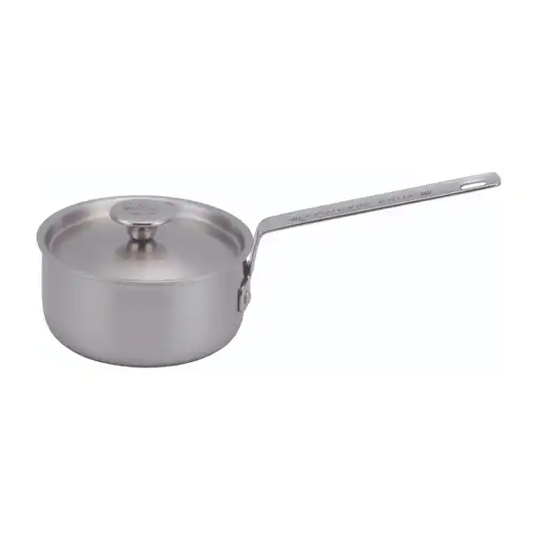Inox kastrull rostfri med lock, 1,2 l