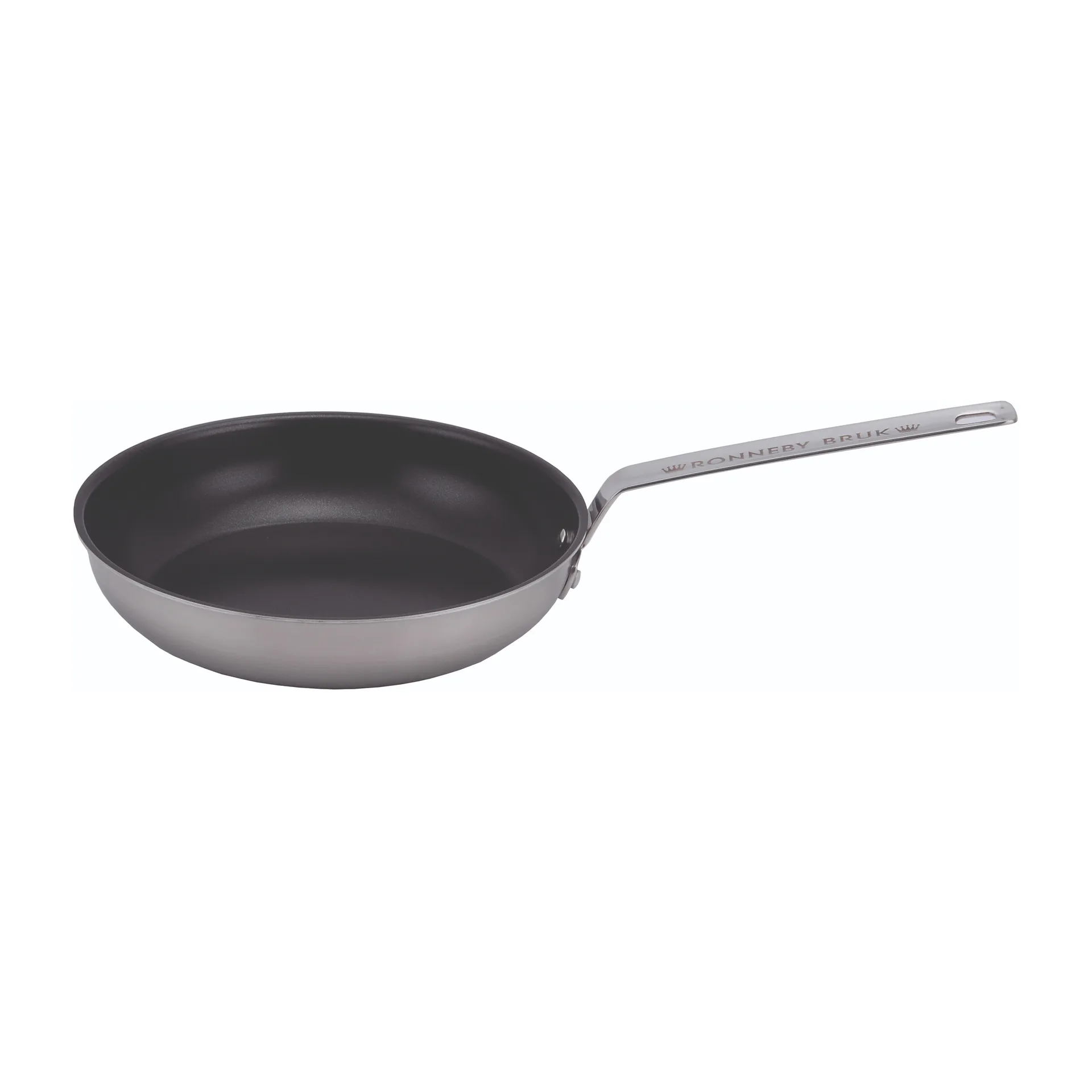 Ronneby Bruk Inox stegepande rustfri med keramisk non-stick overflade Ø24 cm