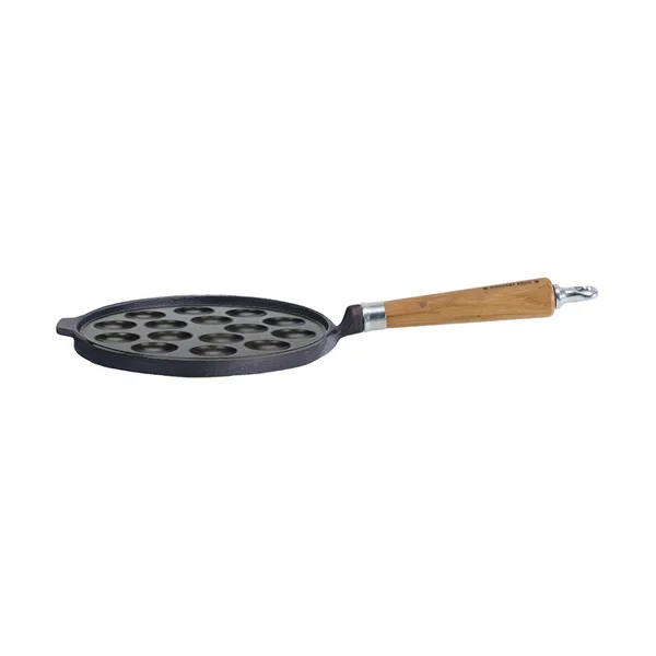 Maestro poffertjespanna, 15 hål, Ø25 cm med ekhandtag