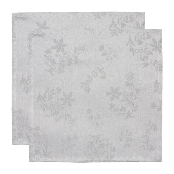 Ostindia Svart tygservett 45x45 cm 2-pack