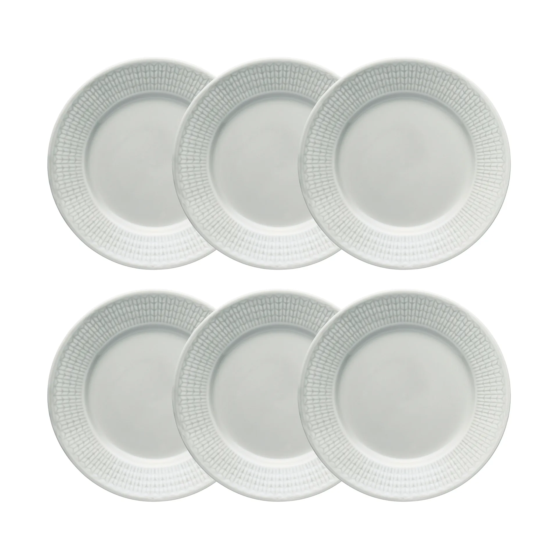 Rörstrand Swedish Grace asiet 17 cm 6-pak Tåge (grå)