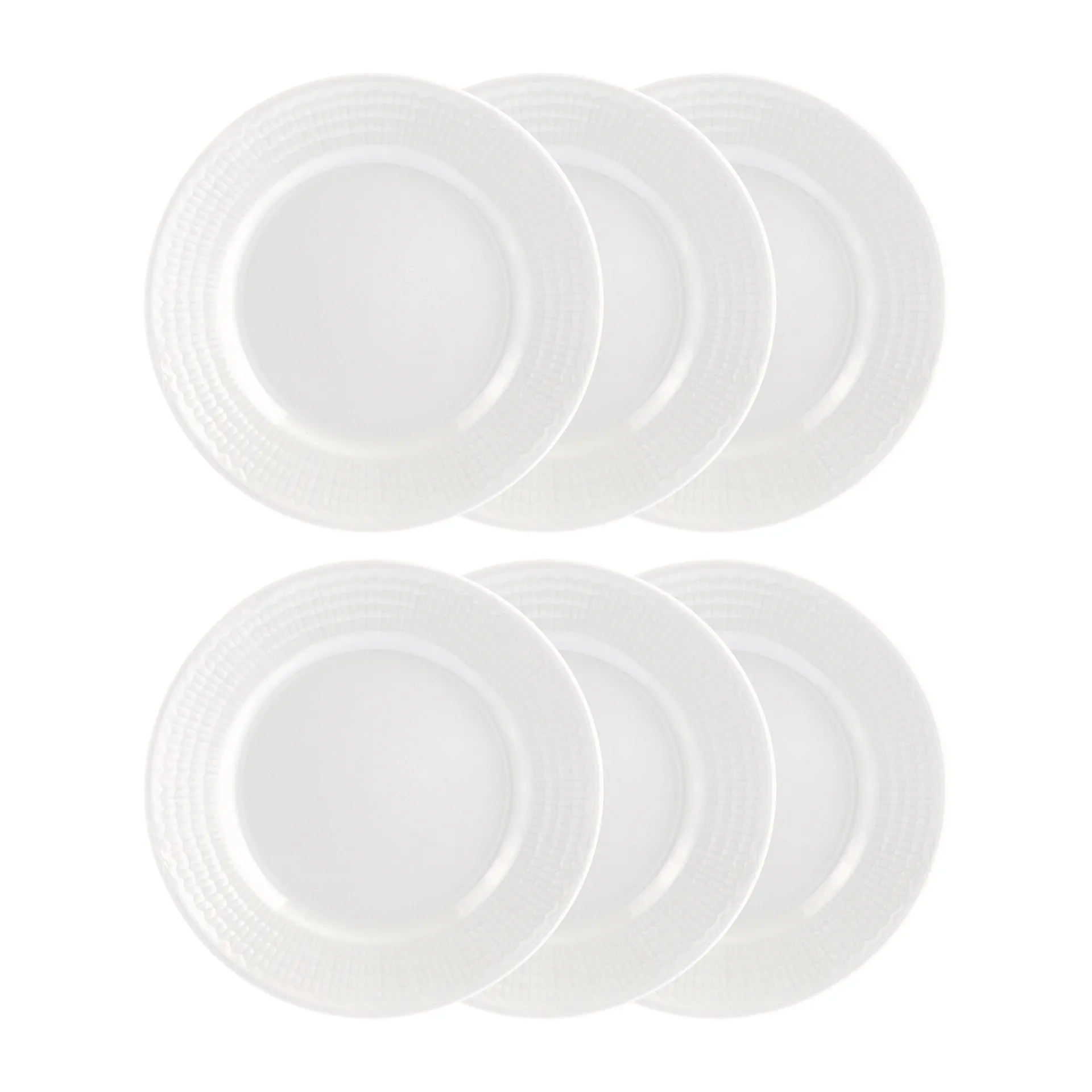 R&ouml;rstrand Swedish Grace assiett 17 cm, 6-pack sn&ouml; (vit)