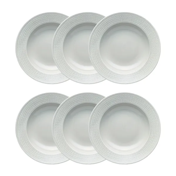 Swedish Grace djup tallrik 25 cm 6-pack Dimma