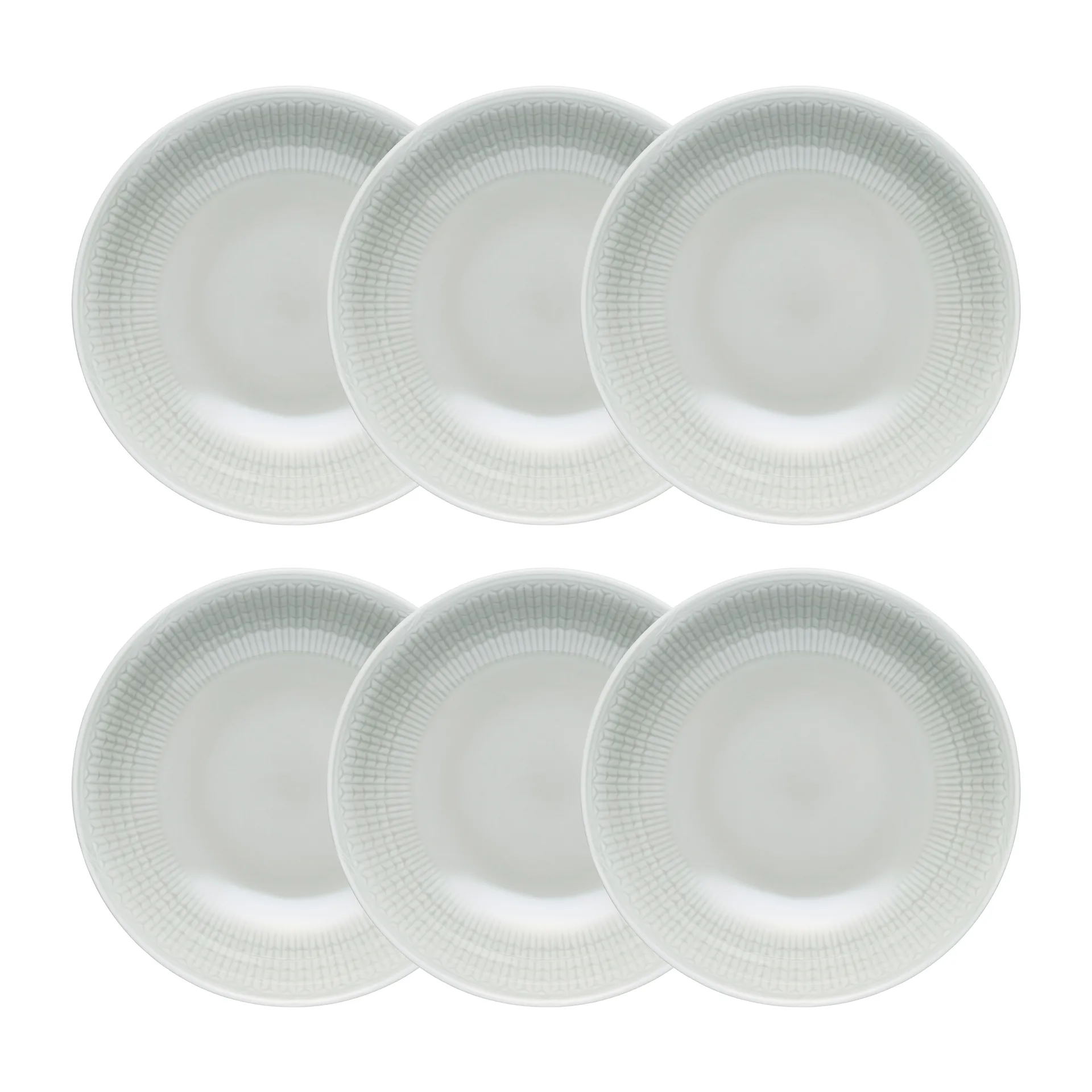 Rörstrand Swedish Grace dyb tallerken 19 cm 6-pak Tåge (grå)