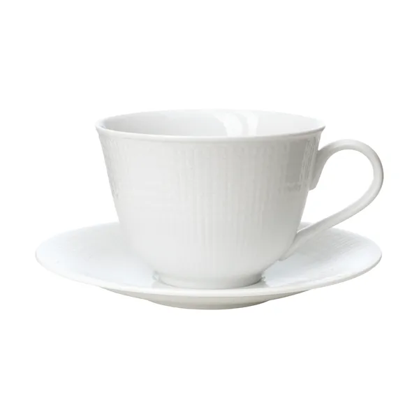 Swedish Grace kopp med fat 45 cl, Snö