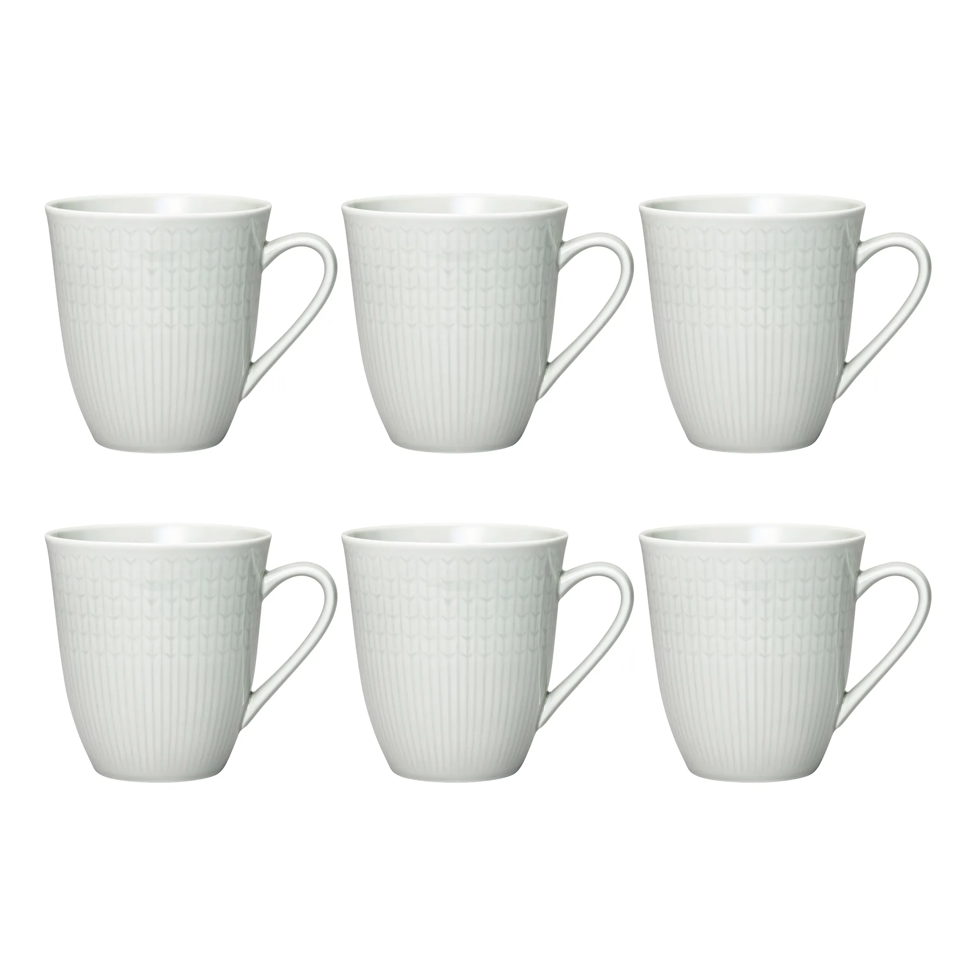 R&ouml;rstrand Swedish Grace mugg 50 cl 6-pack Dimma (gr&aring;)