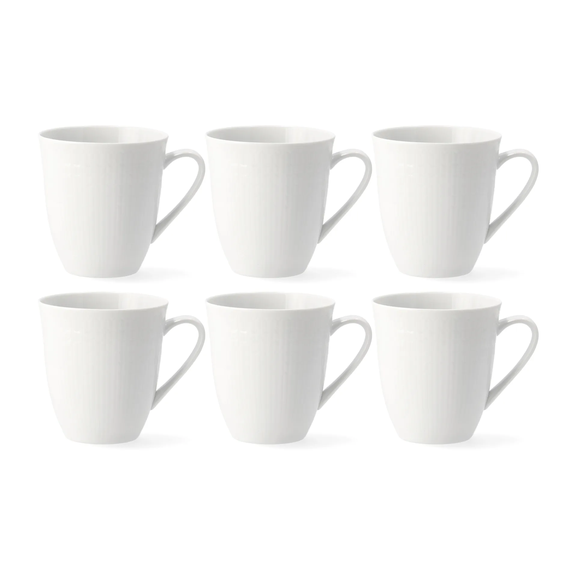 R&ouml;rstrand Swedish Grace mugg 50 cl, 6-pack sn&ouml; (vit)