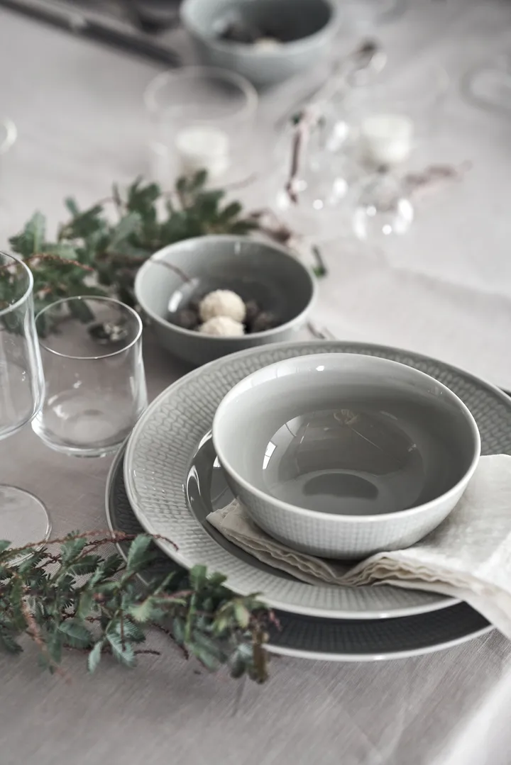 Swedish Grace plate Ø 27 cm 6-pack Mist (grey) from Rörstrand