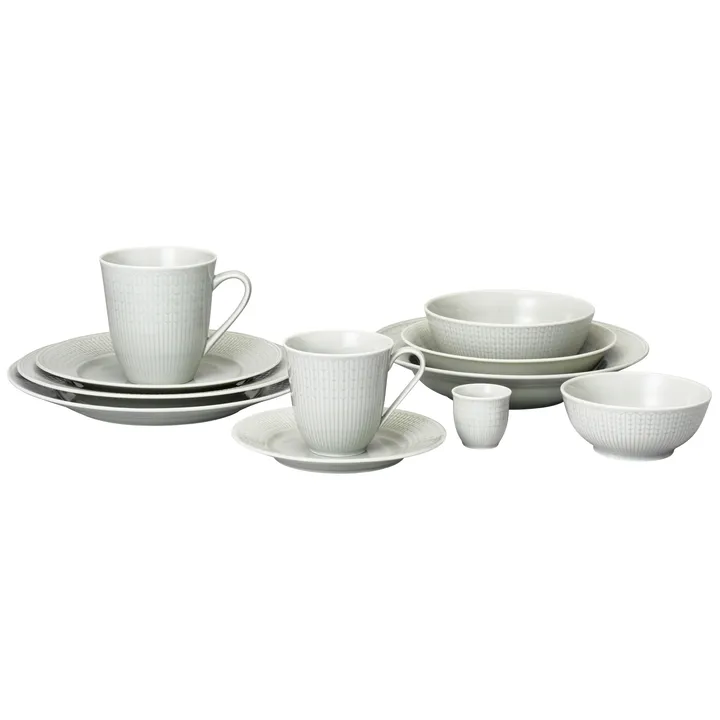 ロールストランド Swedish Grace ミストグレー 24cm 6枚 Swedish Grace plate Ø 27 cm 6-pack Mist (grey) from Rörstrand