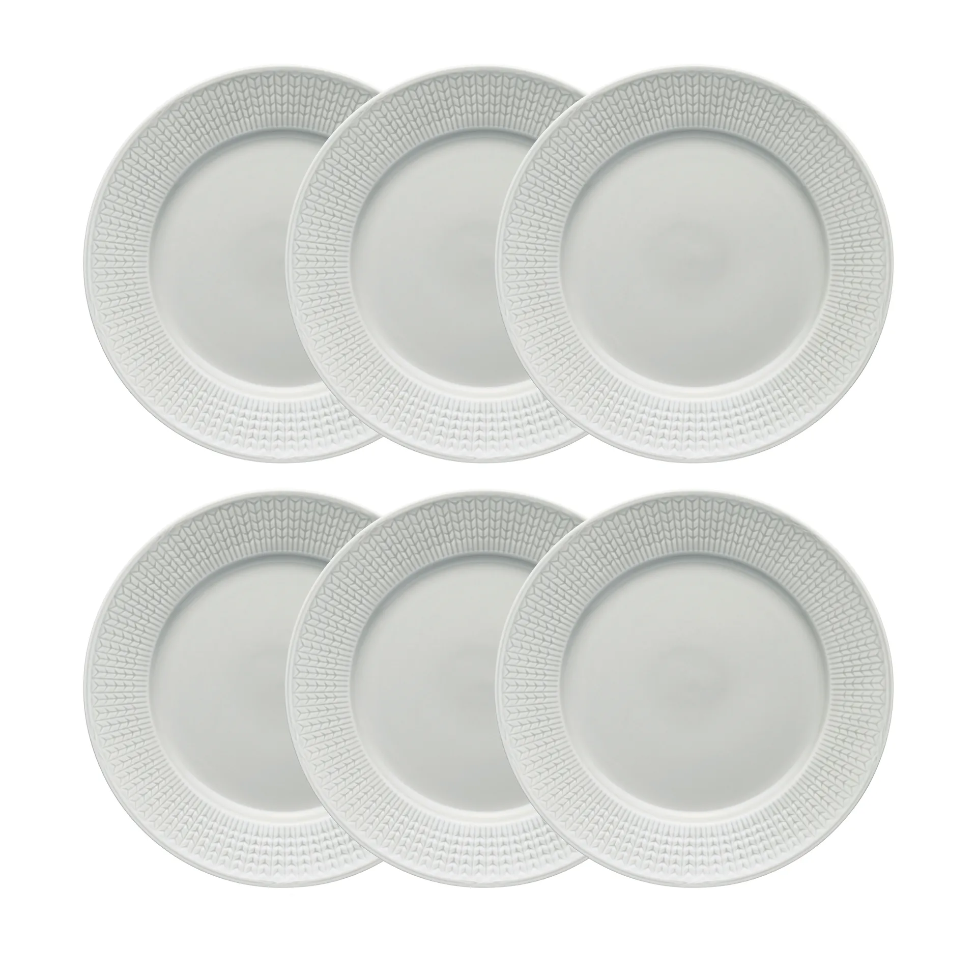 Rörstrand Swedish Grace tallerken 27 cm 6-pak Tåge (grå)